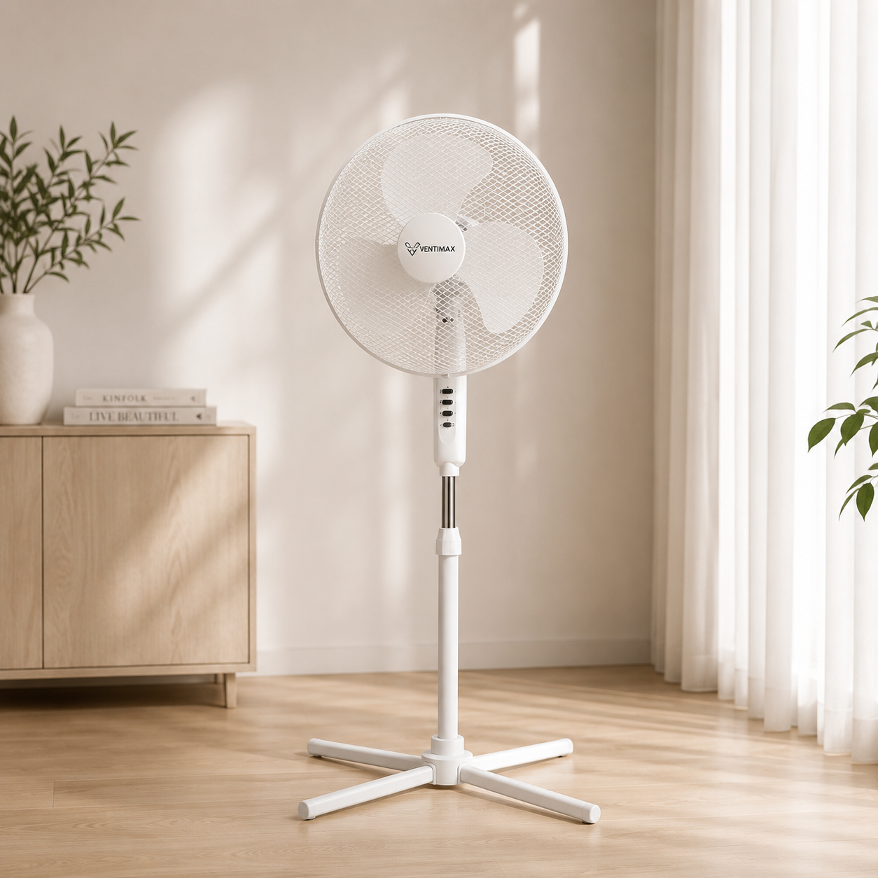 VENTIMAX™ | Ventilateur sur Pied Blanc
